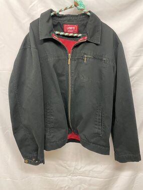 Vintage Y2K Levi's Black Jacket with Red Lining